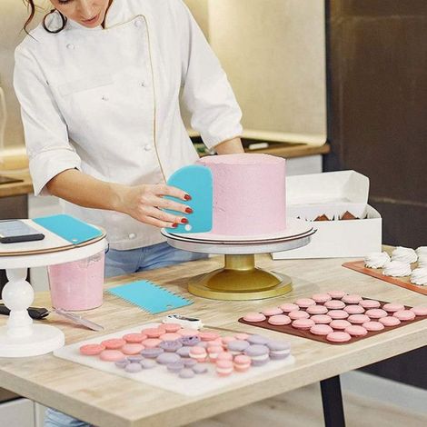 Kit de décoration pâtisserie - - Poche à douille réutilisable - Silicone professionnel - 6 douilles inox POCHE A DOUILLE (1/5)