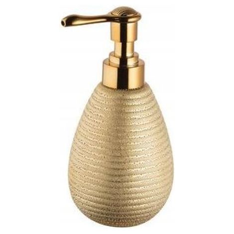 Dispensador de jabón líquido para baño de 16,5 cm, color dorado (1/2)