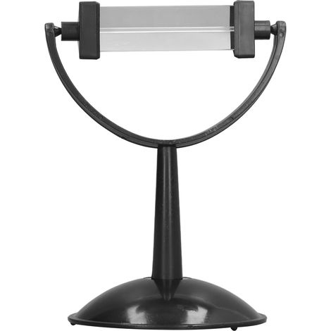 Prisme triangulaire en verre optique sur support rotatif 360°, outil pédagogique pour l'étude du spectre lumineux en physique et photographie (1/5)