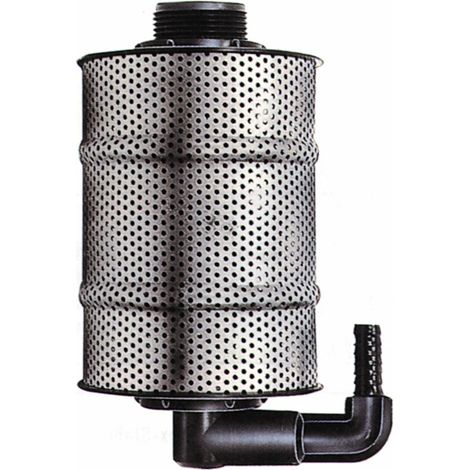 Eiettore con filtro in acciaio inox con filetto M1'1/4 e corpo in propilene (1/3)