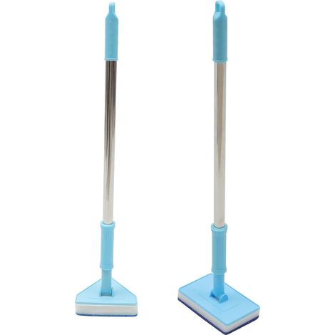 de 2 brosses de nettoyage télescopiques avec manche en