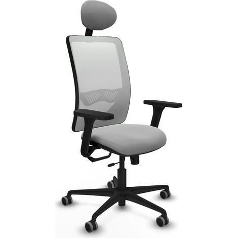 Bürostuhl piqueras y crespo Zulema hellgrau Kunstleder Mesh (1/2)