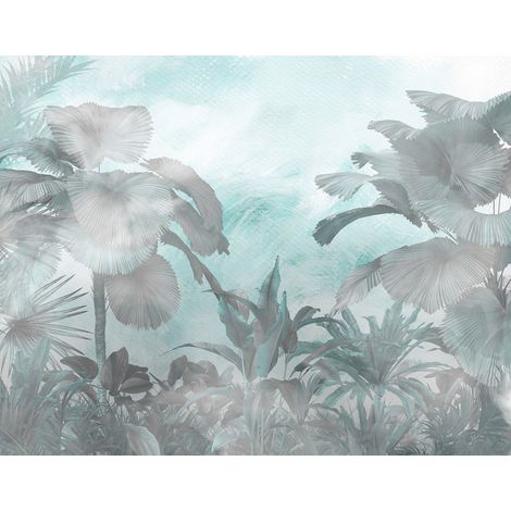 Papier peint panoramique - Forêt Tropicale - 130 cm x 102 cm (1/2)