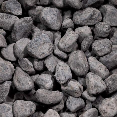 Galet Noir / Gris Qualité Supérieure - 40/60 mm - Sac 20 kg (0,2m²)