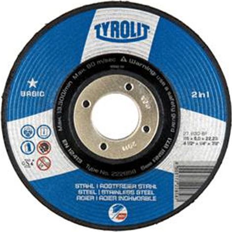 DISCO ABRASIVO ACCIAIO/INOX - 115X6 MM