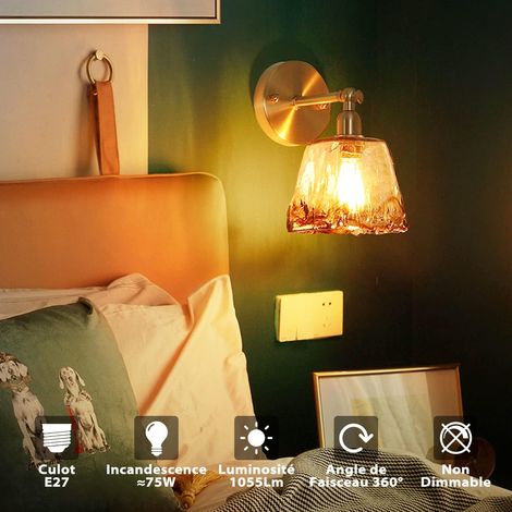 Lot de 6 - 8 W Edison Ampoule Filament LED E27 ST64 =ampoules Incandescences Décorative 75 W - 1055 lm Blanc Chaud 2700 K (1/5)