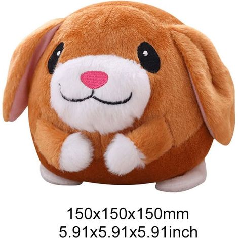Les jouets rebondissants en forme de cochon et de chien sont des jouets en peluche très interactifs et dynamiques, adaptés aux chiens de petite et moyenne taille. (1/5)