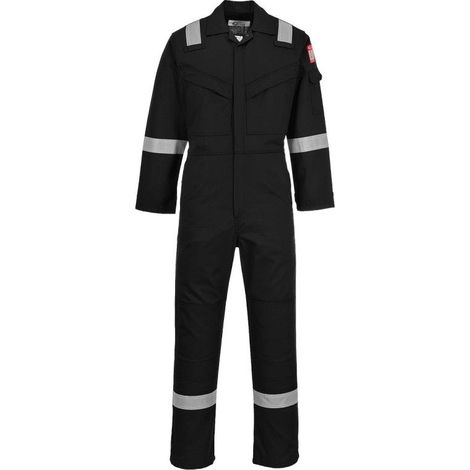 Combinaison Ignifugée antistatique Portwest Bizflame 350g Noir XXL (1/2)