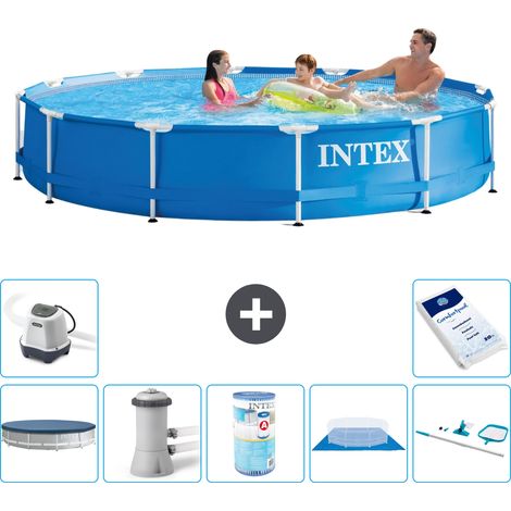 Intex Piscine Tubulaire Ronde - 366x76 cm - 8-pièces  S41568 (1/5)
