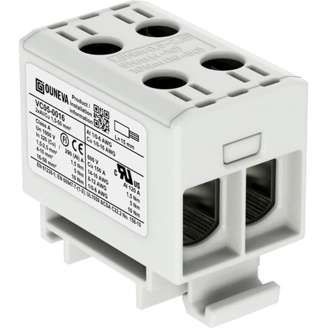 Ouneva Group VC05-0016 Verteilerblock  Schrauben  Grau 1 St.