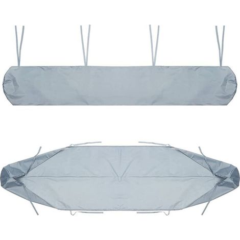 Auvent DeTerrasse, De Terrasse De Rangement Housse Auvent, Protection La Neige Anti-poussiere en Imperméable(3m,Silver)