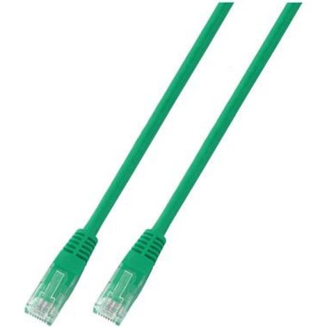 Cable de conexión RJ45 U/UTP cat. 5e PVC CCA verde 1 m