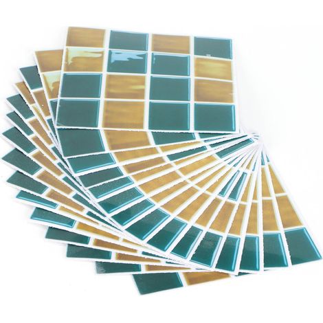 15 Autocollants Muraux PVC Adhésifs Imperméables Anti-Graisse pour Décoration Intérieure
