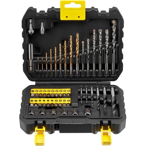 Stanley - Juego de 50 piezas de brocas, puntas de destornillador y llaves de vaso STA88546-XJ (1/3)