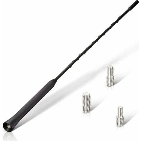Antenne Voiture FM Dab Antenne Autoradio Antenne Voiture de Toit 40cm Remplacement Universelle Antenne Auto avec Fonction de Réception FM/Dab Puissante Noir -, (1/5)