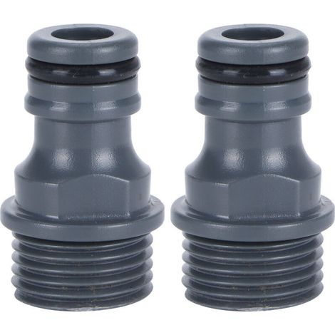 2PCS G1 / 2 Male Chile Connecteur rapide Connecteur Méllon Garden Tapé Adaptateur Adaptateur Irrigation Tool (1/4)