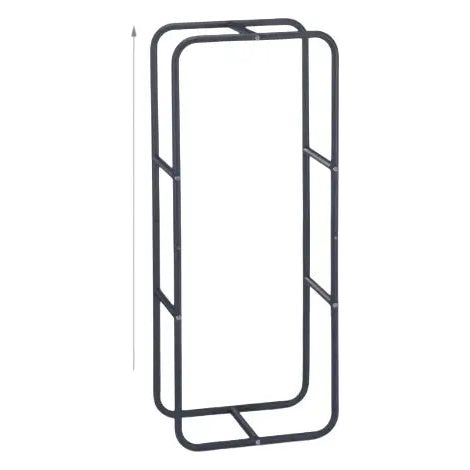 Estante porta leña para chimenea de acero 100 cm 1300021764