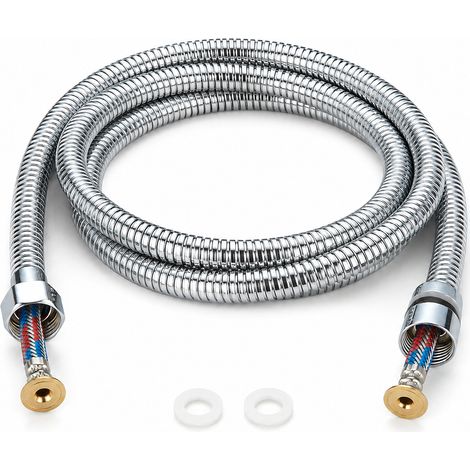 Pommeau de Douche T12 avec Flexible - Argenté, 1,5 m (1/5)