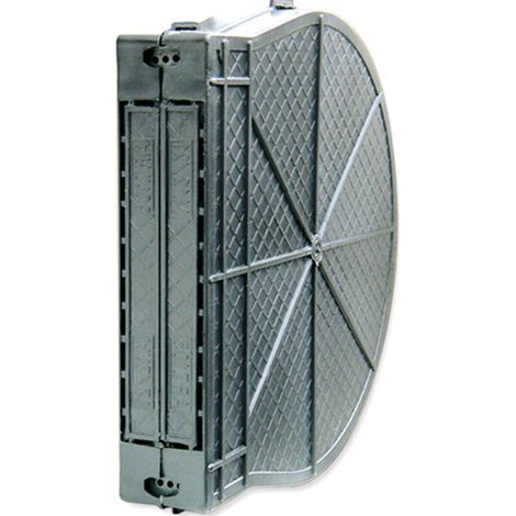 Schellenberg 52900 Cassetta Maxi PVC per avvolgitore tapparelle da Incasso, spaziatura dei Fori 18,5 cm, Grigio/Nero (1/2)