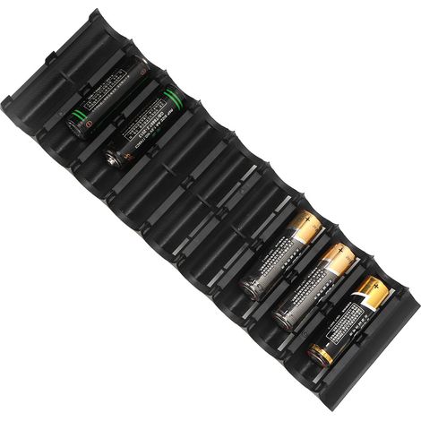 10 Pièces Supports de Protection pour Piles 21700 en ABS, Rangement pour Cellules Cylindriques, Écarteurs pour Batteries (1/5)