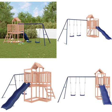 Spielturm Massivholz Douglasie - Holzspielplatz - Spielturm - Douglasie - Rutsche - Schaukelset - Home & Living