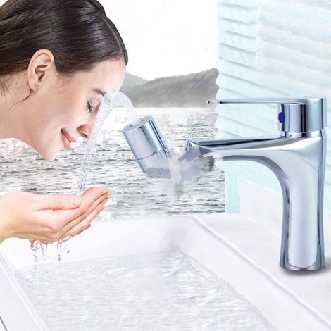 Universeller 360°/720°-Wasserhahn, praktische, spritzfreie Drehverlängerung, Mundspülungsbelüfter (1/5)