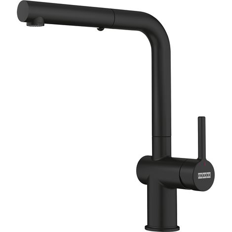 Franke Active. Tipo di beccuccio: Estraibile, Colore del prodotto: Nero, Materiale del rubinetto: Zama. Altezza (max): 31,2 cm, Distanza tra foro di fissaggio e diffusore acqua: 22 c... - 115.0653.382 (1/3)