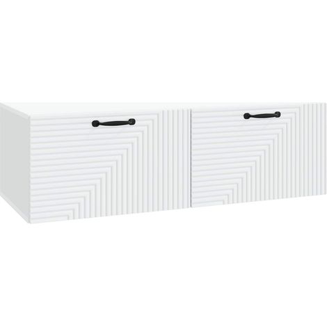 Maison Exclusive - Mobile Porta TV da Muro Bianco 98 x 41 x 30 cm (1/5)