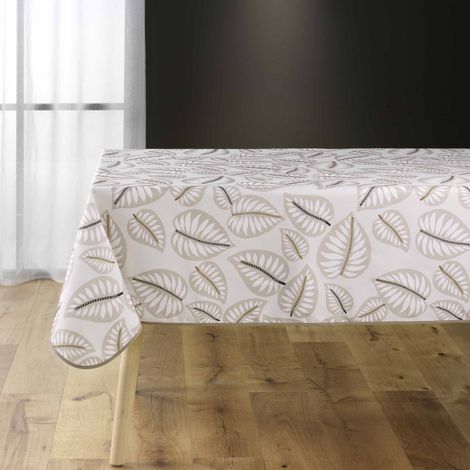 Nappe Antitache Imprimé "Alma" 150x240cm Naturel (1/4)