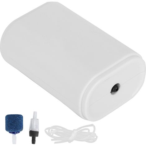 Pompe à air USB pour aquarium avec augmentation d'oxygène, clapet anti-retour et tête de sable (ZYN08) (1/5)
