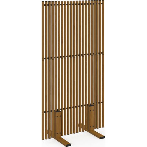 Paravent außen durchbrochene dekorative Außenklaustra 80 x 150 cm Holzeffekt