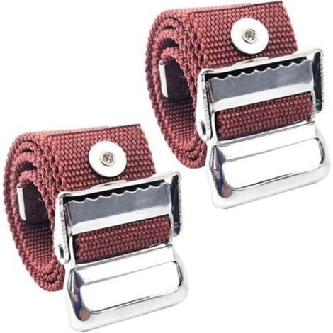 Set mit 2 universellen Beinschlaufen für Stelzen – Verstellbares Nylon-Trockenbaugurt-Set – Knöchelschlaufen – Ersatzteile