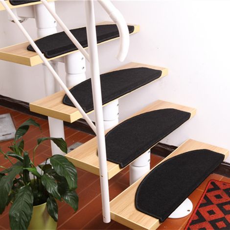 Bandes adhésives XL pour escaliers, 15 pièces, 65 x 22,5 x 3,5 cm, noires (1/2)