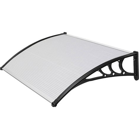 Pensilina Tettoia in Policarbonato Alveolare Satinato 100x80 cm