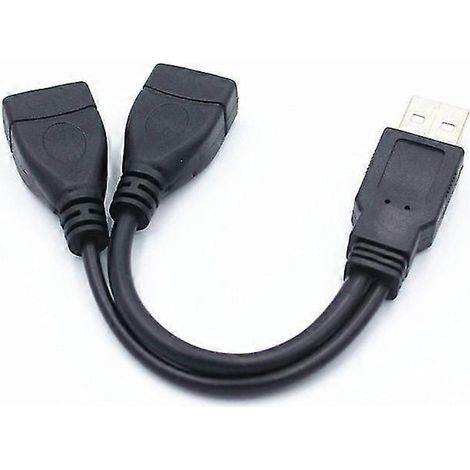 RYRA 1PC USB 3.0 A 1 mâle vers 2 doubles USB femelles, hub de données, adaptateur secteur, répartiteur en Y - Bon état (1/4)