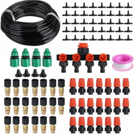 Kit 40M Micro Arrosage Système Automatique Irrigation Jardin de plantes Goutte à Goutte Tuyau d\'eau TYPE 4 (1/4)