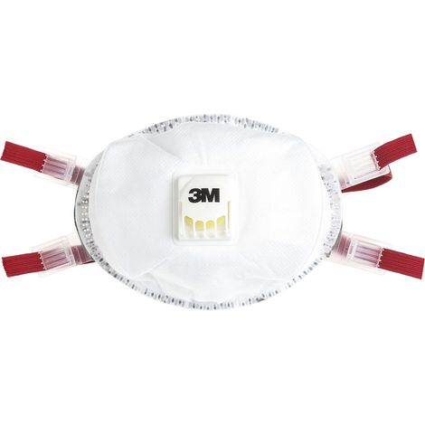 Masque respiratoire jetable 3M FFP3, avec soupape série 8000+ ( Prix pour Boîte de 5 )