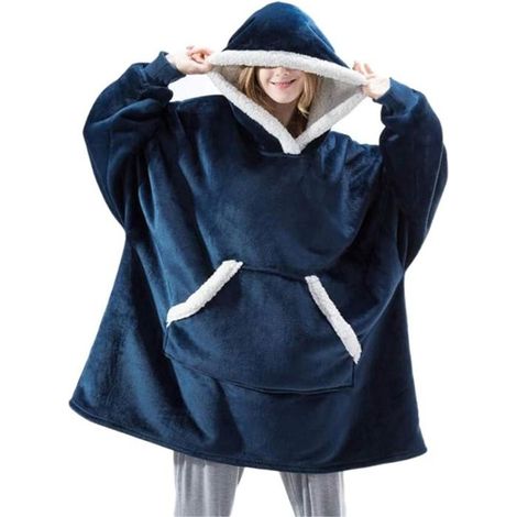 COUVERTURE Sherpa Plüsch-Ärmeldecke TV-Decke für Erwachsene Unisex Herren Damen