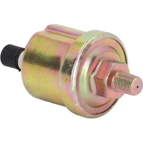 Capteur de pression d'huile en alliage d'aluminium pour générateur stable, compatible VDO 1/8 NPT, 0-10 bar, finition brillante, double tête