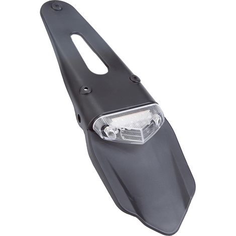 LED-Motocross-Rücklicht mit Kennzeichen- und Bremslicht – Silber (1/5)