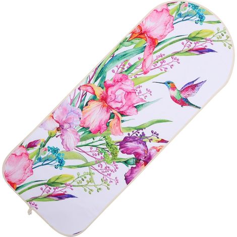 Housse de Table à Repasser Imprimé Oiseau Couvercle Résistant Chaleur Housse Polyester (1/5)
