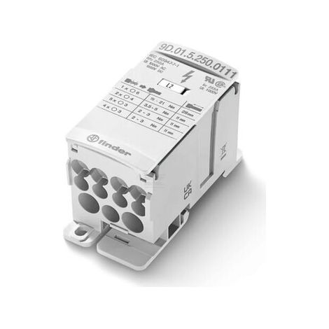 High current terminal block 80A 3 inputs/4 outputs FINDER 9D0150800304