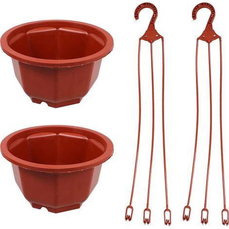 Jardinières suspendues en plastique SHERCHPRY pour balcon et terrasse (1/5)
