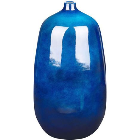 Vaso di terracotta alto blu 45 cm Vitoria (1/5)