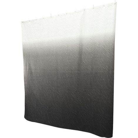 Rideau de douche imperméable 180x180cm à dégradé gris, en polyester et mousse composite, rideau de bain décoratif pour la salle de bain et l' (1/5)