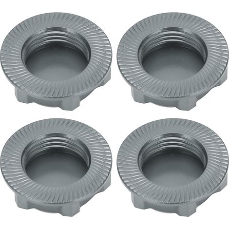 Leichte, 17 mm starke, staubdichte Sechskantmuttern aus Aluminiumlegierung mit Anti-Lösen-Funktion für RC-Modellautos im Maßstab 1:8, titangrau (1/5)