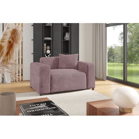 Sessel Designersessel MEGAN in Stoff Poso Altrosa (1/3)