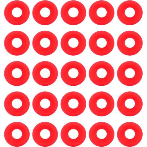 Ej.Life - 25 sellos de silicona rojos Grolsch para botellas con tapa abatible, sellos caseros para botellas de cerveza, sello de arandela de silicona Grolsch para botellas con tapa abatible