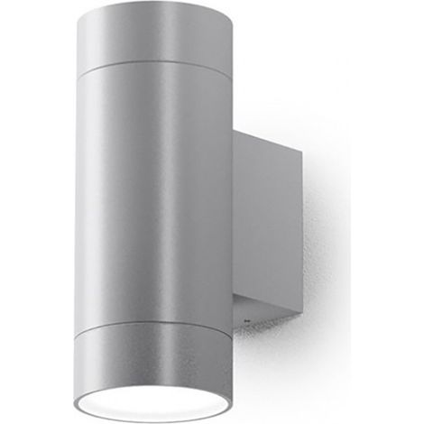 Applique led gea led lily b ges1066 gu10 ip54 gris applique moderne double émission en aluminium