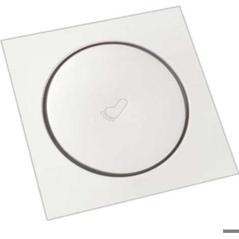Drain de sol rond Pop-Up en acier inoxydable 10x10cm, salle de bains, douche, grilles de déchets, passoire de toilette, balcon (1/4)